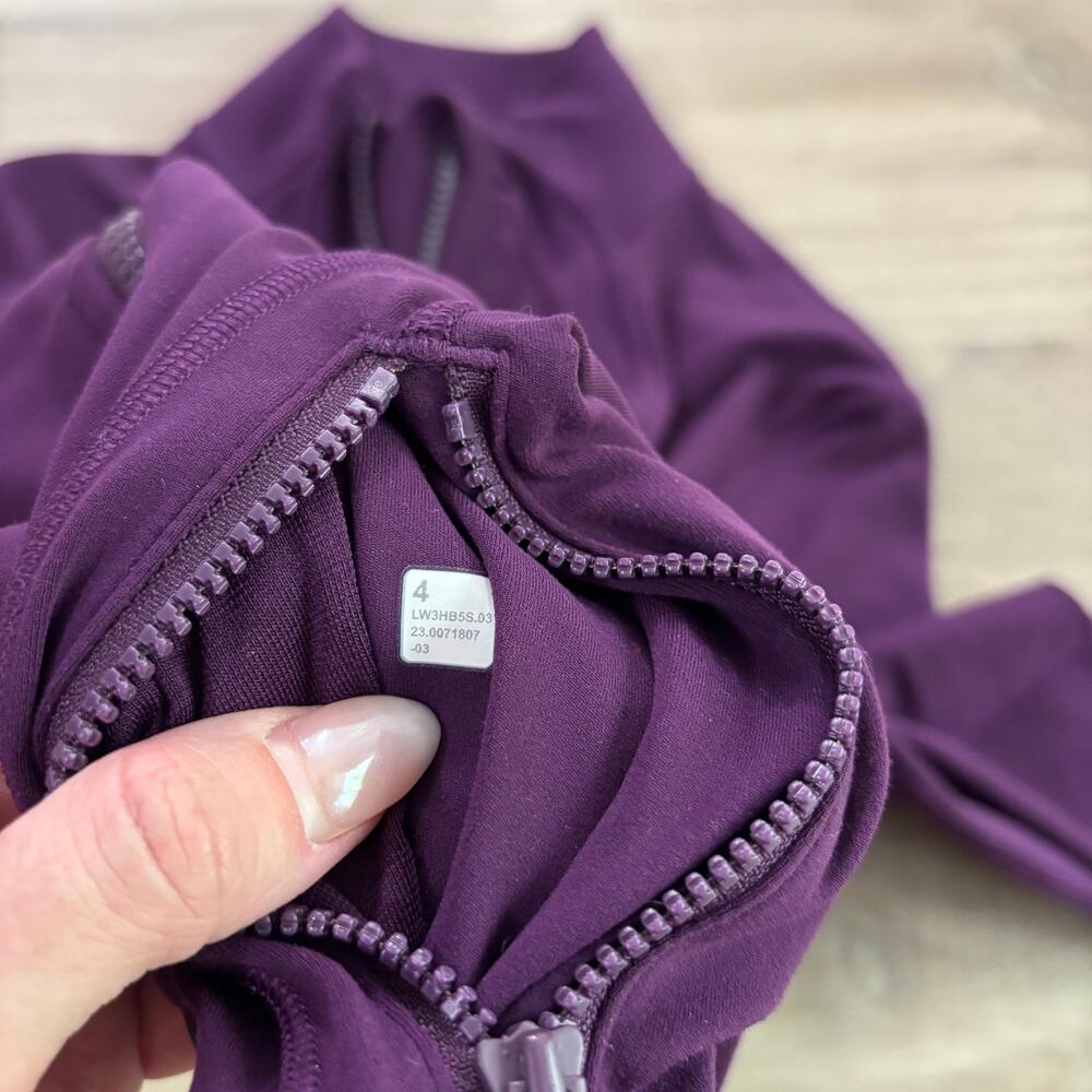Lululemon Define Cropped Jacket Nulu Dramatic Magenta Women Size 4 - Picture 5 of 7